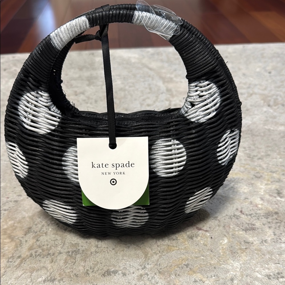 Kate Spade x Target Black and White Woven Basket